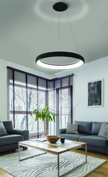 Dizajnový LED luster Antonio 41 Cct čierna+ diaľkové ovládanie – 41 x 120 cm