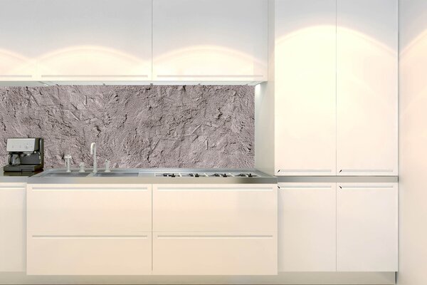 DIMEX | Fototapeta do kuchyne Rustikálna tmavá štuka KI-180-267 | 180 x 60 cm | šedá, hnedá