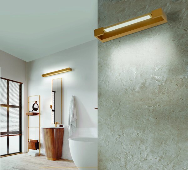 LED nástenné svietidlo Dali 45 4000K zlatá