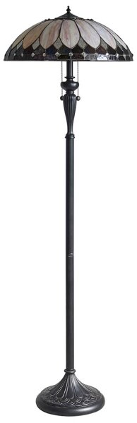 Endon 63972 - Stojacia lampa Tiffany BROOKLYN 2xE27/60W/230V priemer 50 cm