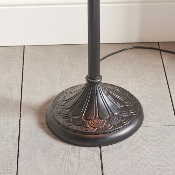 Endon 63972 - Stojacia lampa Tiffany BROOKLYN 2xE27/60W/230V priemer 50 cm
