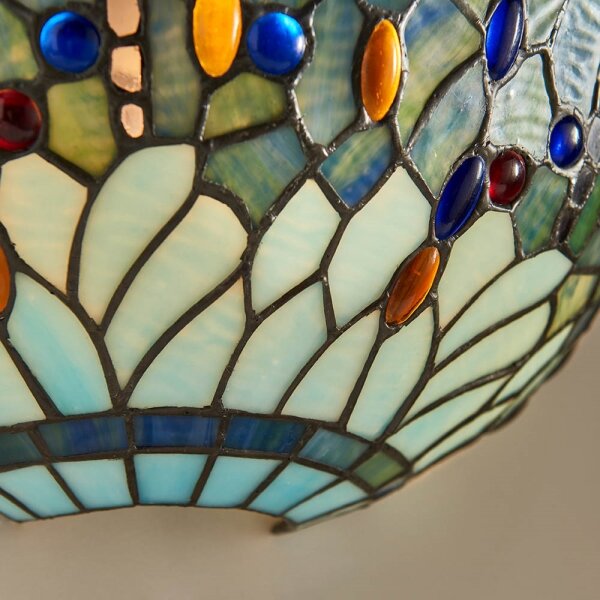 Endon 64102 - Nástenné svietidlo Tiffany DRAGONFLY 1xE14/40W/230V