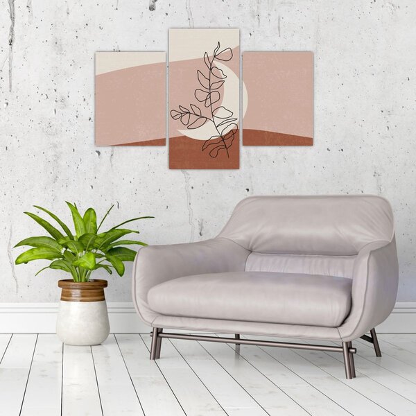 Obraz - Boho listy N⁰2 (90x60 cm)