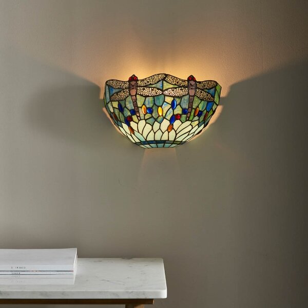Endon 64102 - Nástenné svietidlo Tiffany DRAGONFLY 1xE14/40W/230V