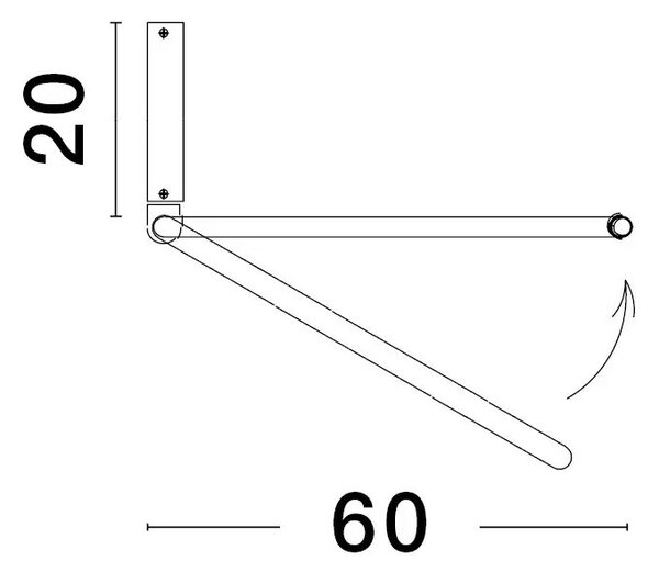 LED luster Garve 60 biele – Biela