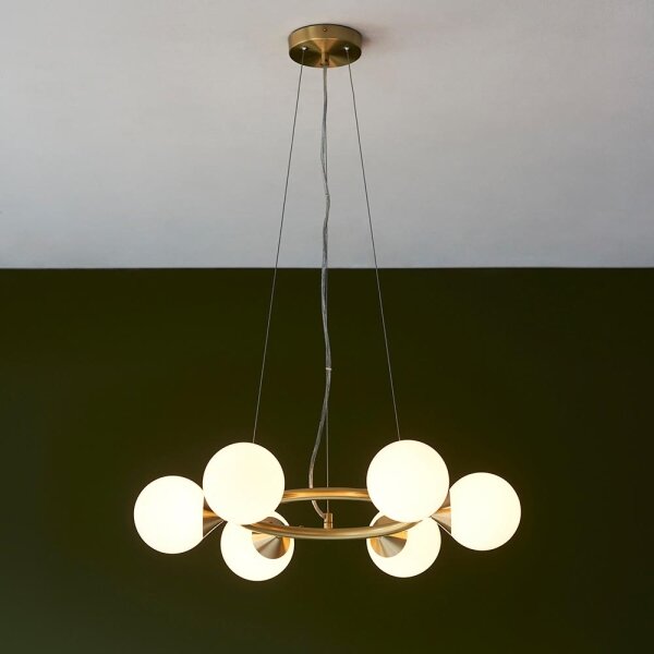Endon 106390 - Luster na lanku OTIS 6xG9/3W/230V zlatý