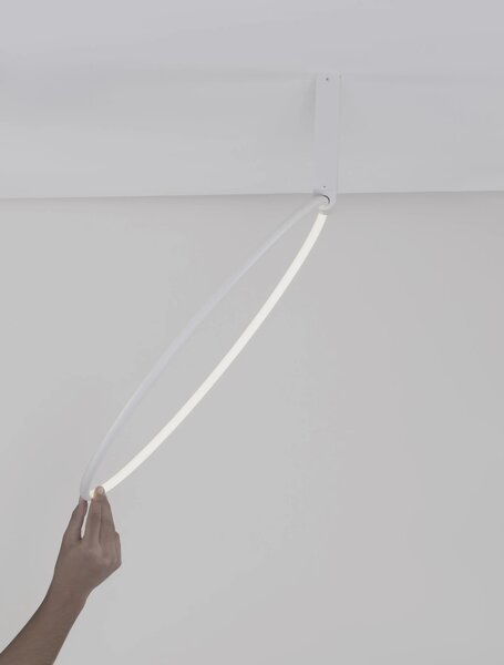 LED luster Garve 60 biele – Biela