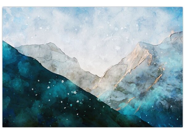 Obraz - Kresba hôr (90x60 cm)