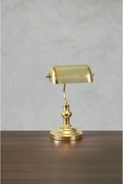 Markslöjd 108977 - Stolová lampa BANKERS 1xE14/40W/230V zlatá