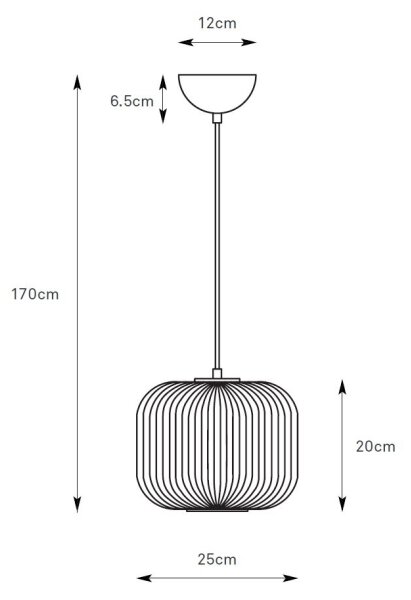 Markslöjd 109008 - Závesné svietidlo na lanku SOBER 1xE27/40W/230V pr. 25 cm matný chróm