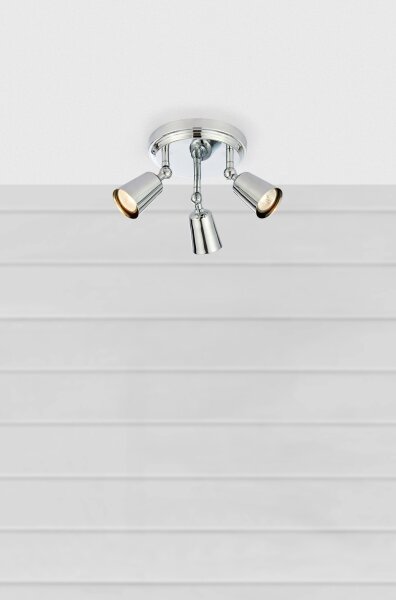 Markslöjd 108981 - Bodové svietidlo TINY 3xGU10/7W/230V lesklý chróm