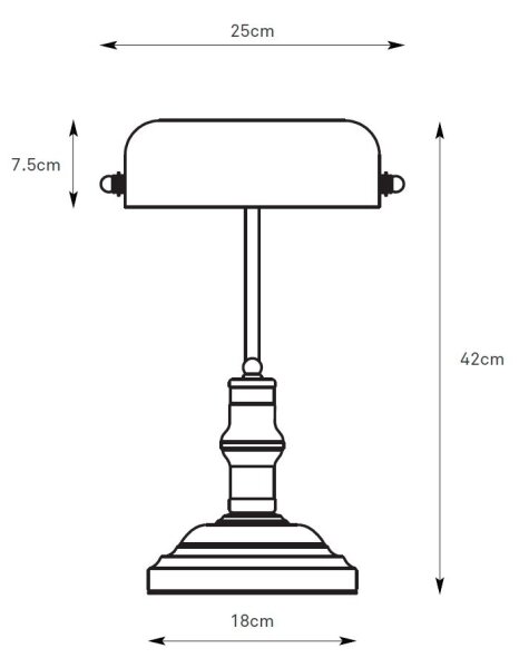 Markslöjd 108977 - Stolová lampa BANKERS 1xE14/40W/230V zlatá