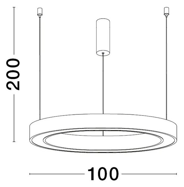 LED luster Sting 100 zlatá