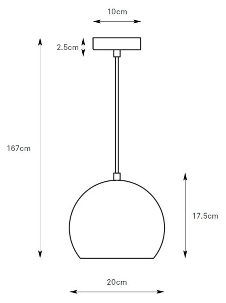 Markslöjd 108989 - Luster na lanku POP 1xGU10/7W/230V pr. 20 cm sivý