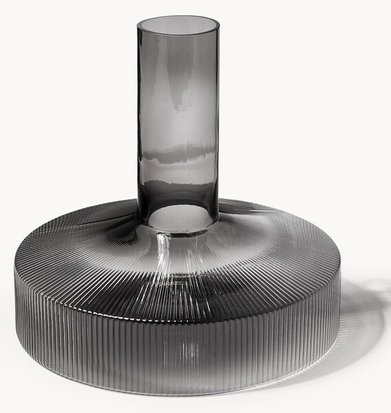 Ručne fúkaný reliéfny dekantér Ripple, 1,1 l
