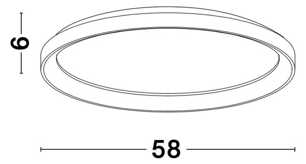 Moderné stropné svietidlo Pertino 58 2700K biele – Biela