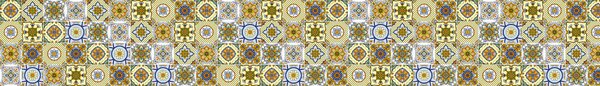DIMEX | Fototapeta do kuchyne Žlté kachličky KI-420-164 | 420 x 60 cm | viacfarebná