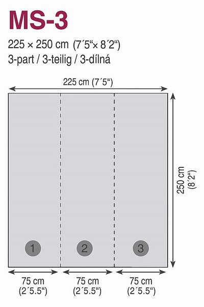 DIMEX | Vliesová fototapeta na stenu Betónová podlaha MS-3-0173 | 225 x 250 cm | šedá