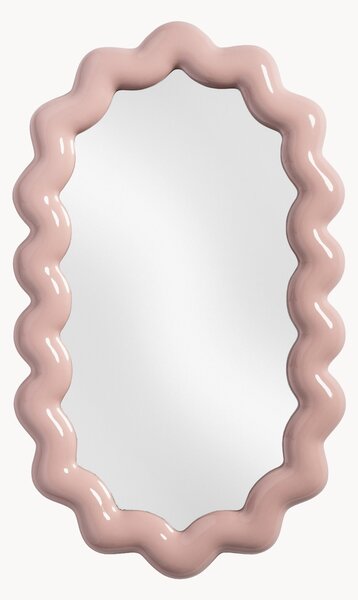 Oválne nástenné zrkadlo Zigzag
