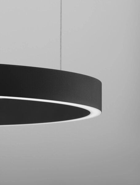 LED luster Elowen 60 čierne – Čierna