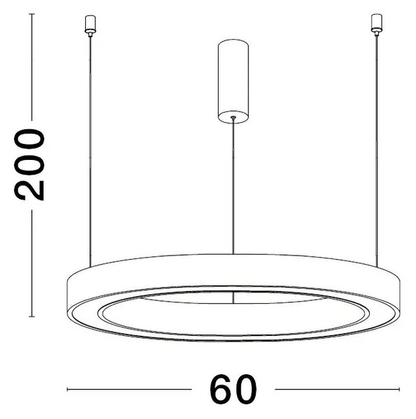 LED luster Sting 60 biele – Biela
