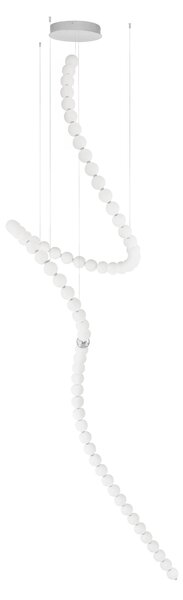 Dizajnový LED luster Perla 79 chróm – Sivá