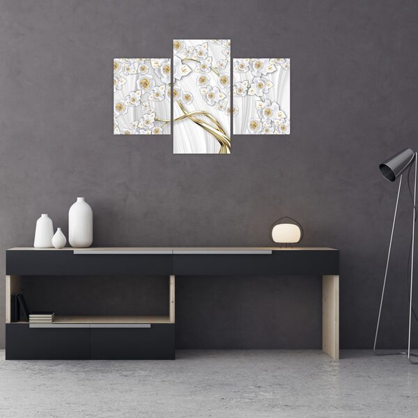 Obraz - Strom so zlatým dekorom (90x60 cm)