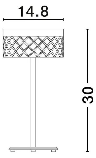 Retro stolová lampa Bion