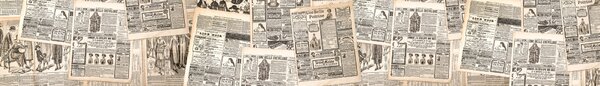 DIMEX | Fototapeta do kuchyne Novinové plátky KI-420-222 | 420 x 60 cm | béžová, čierna