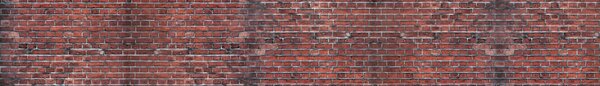 DIMEX | Fototapeta do kuchyne Tmavočervené tehly KI-420-301 | 420 x 60 cm | hnedá, červená, čierna