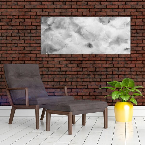 Obraz - Oblaky perie (120x50 cm)