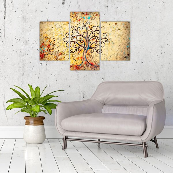 Obraz - Mozaikový strom života (90x60 cm)
