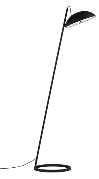 Dizajnová stojaca lampa Flute čierna