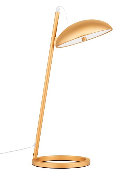 Dizajnová stolová lampa Flute zlatá