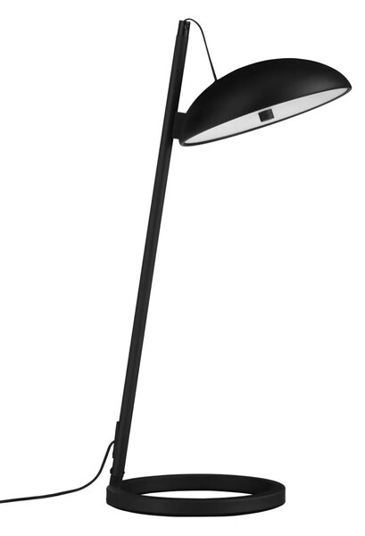 Dizajnová stolová lampa Flute čierna