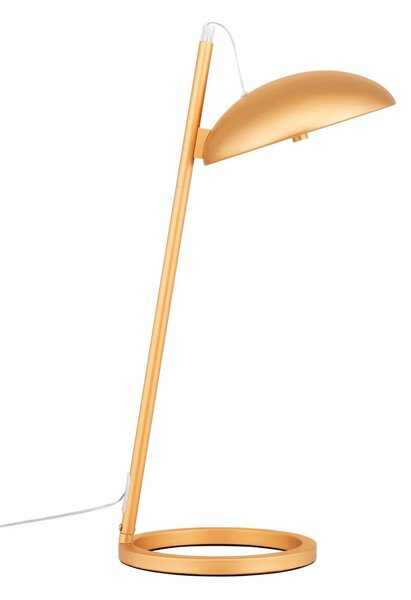 Dizajnová stolová lampa Flute zlatá