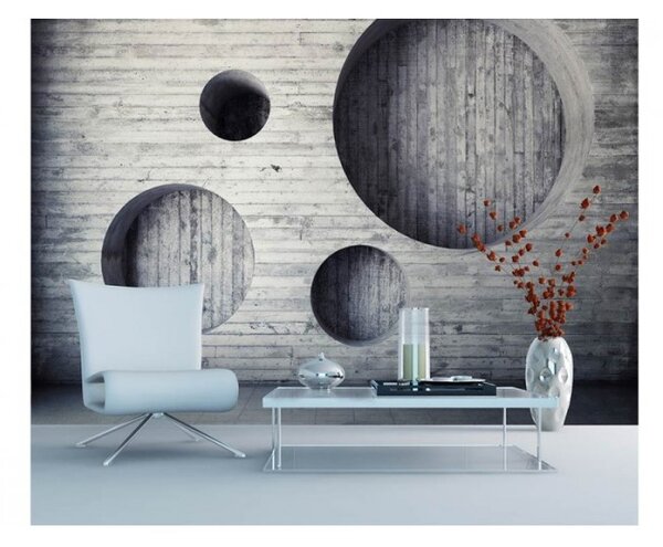 DIMEX | Vliesové fototapety na stenu Geometrické pozadie MS-5-0038 | 375 x 250 cm | šedá