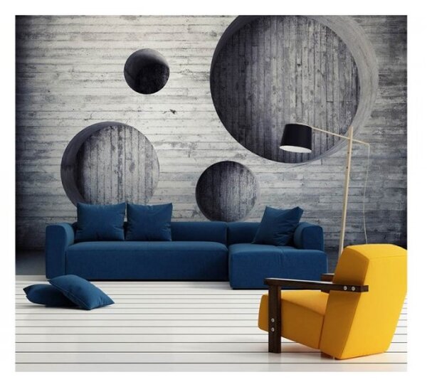 DIMEX | Vliesové fototapety na stenu Geometrické pozadie MS-5-0038 | 375 x 250 cm | šedá