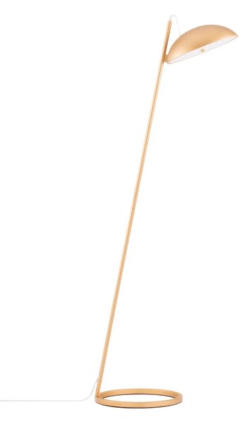 Dizajnová stojaca lampa Flute zlatá