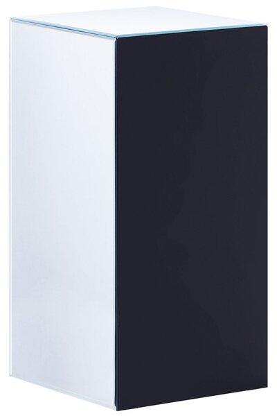 Komoda s 3 zásuvkami strieborný zrkadlový sklenený nočný stolík 60 x 30 x 30 cm moderný dizajn glamour