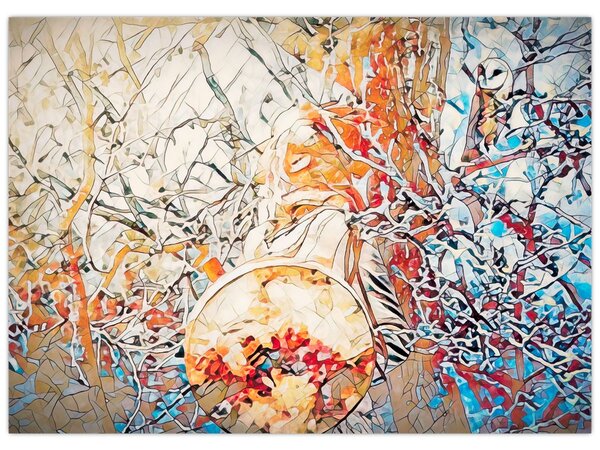 Obraz - Mozaiková abstrakcia (70x50 cm)