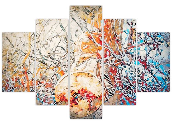 Obraz - Mozaiková abstrakcia (150x105 cm)
