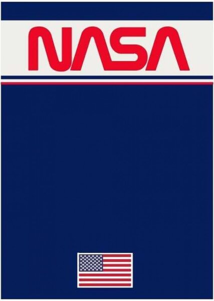 DETSKÁ FLEECOVÁ DEKA NASA 100X140 CM VZOROVANÁ