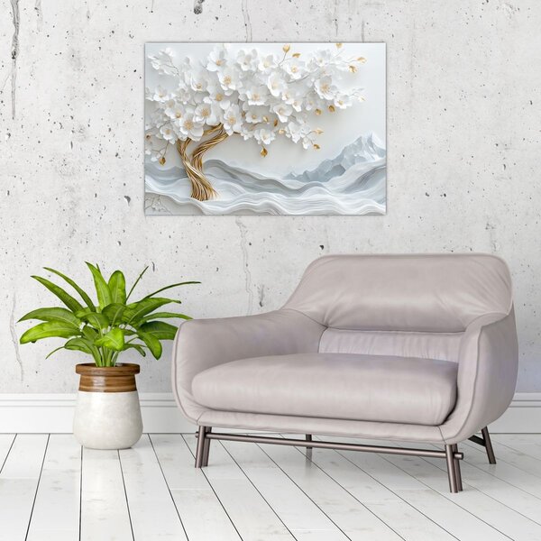 Obraz – 3D elegantný strom života (70x50 cm)