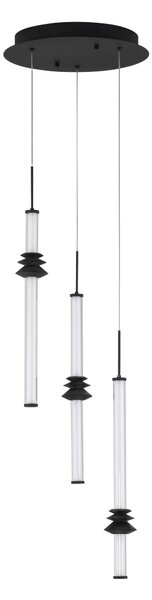 LED stmievateľný čierny dizajnový luster Atmosfera 3