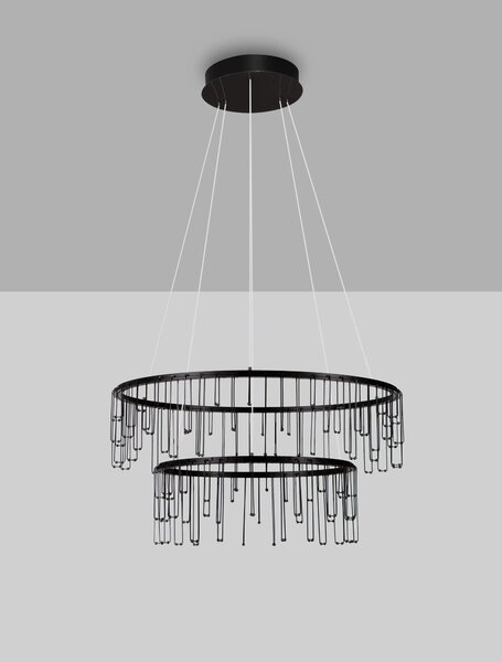 LED stmievateľný moderný luster Stellar 2 čierna