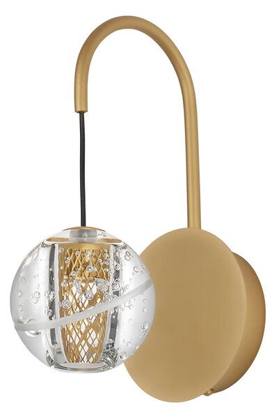 LED zlaté svietidlo na stenu Licio