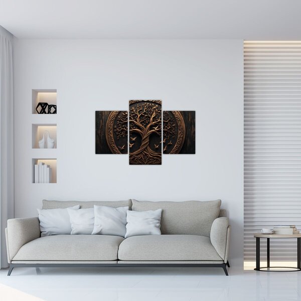 Obraz – Drevený strom života (90x60 cm)