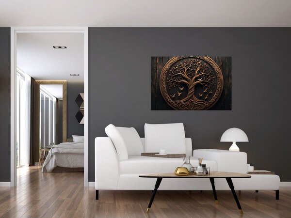 Obraz – Drevený strom života (90x60 cm)