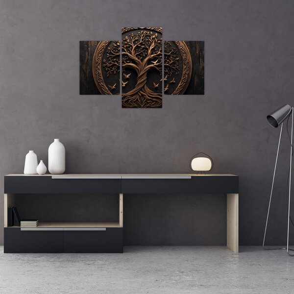 Obraz – Drevený strom života (90x60 cm)